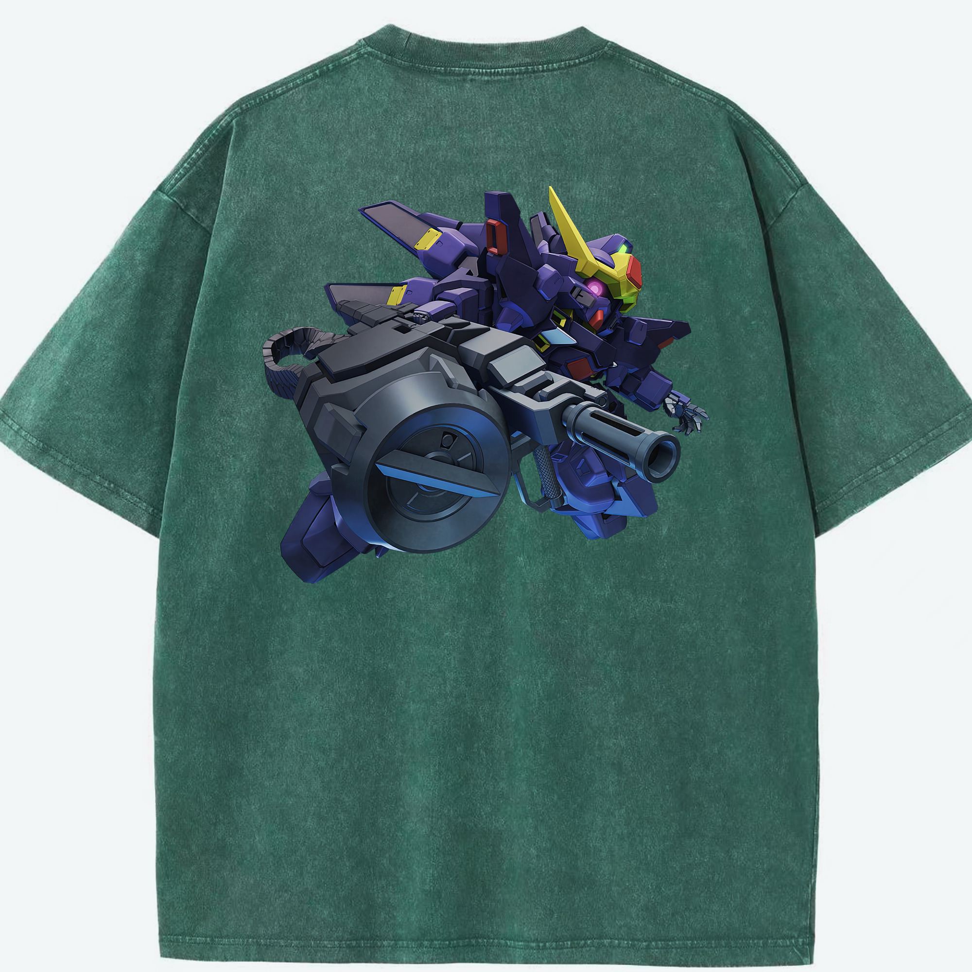 （画像用） 機動戦士ガンダム Mobile Suit Gundam 綿100% ヴィンテージ風 半袖Tシャツ（背面プリント）